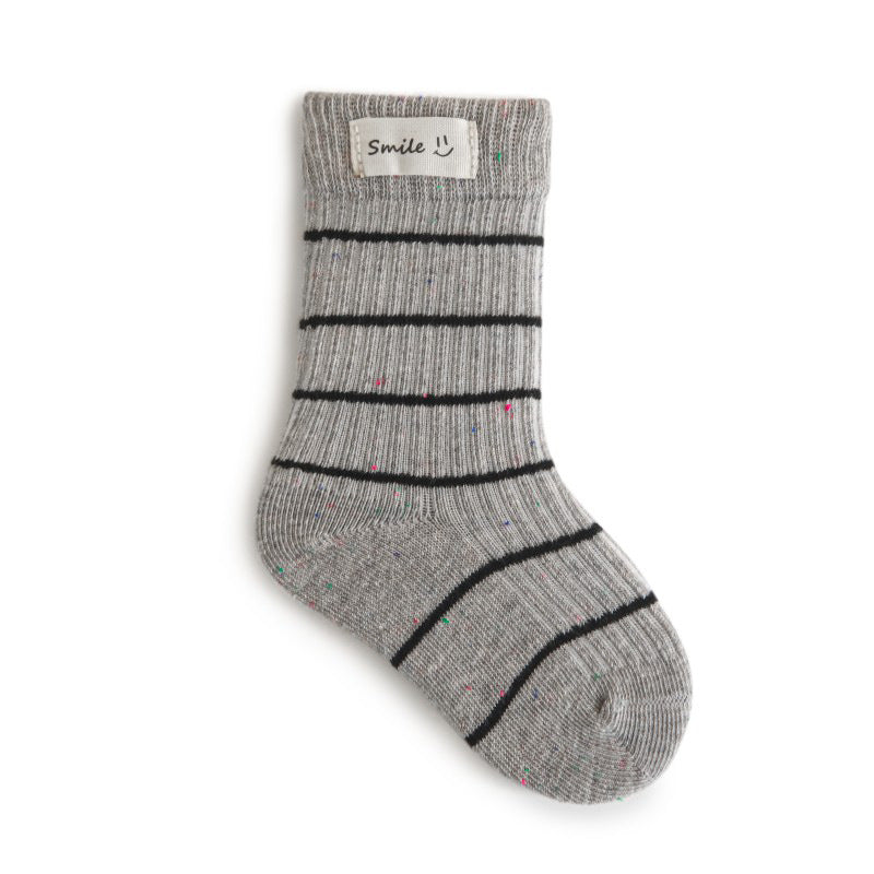 Autumn Arrival Baby Unisex Breathable Casual Striped Pattern Socks 1 Lot=3-Pair Set, MyKids-USA®, Baby & Toddler Socks & Tights, MyKids-USA - Size/Age - XS (0-1Y) - Color - Silver -  -  - TR2511152259-D