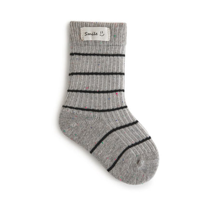 Autumn Arrival Baby Unisex Breathable Casual Striped Pattern Socks 1 Lot=3-Pair Set, MyKids-USA®, Baby & Toddler Socks & Tights, MyKids-USA - Size/Age - XS (0-1Y) - Color - Silver -  -  - TR2511152259-D