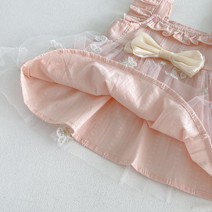 Summer Arrival Baby Girls Fly Sleeves Tulle Patchwork Dress with Hat, MyKids-USA®, Baby & Children's Dresses, MyKids-USA -  -  -  -  -  -  - .
