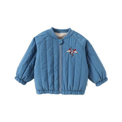 Arrival Winter Baby Kids Unisex Cartoon Embroidered Pattern Coat, MyKids-USA®, Baby & Toddler Coats & Jackets, MyKids-USA - Size/Age - 80 (9-12M) - Color - Blue -  -  - TR2512270929-B.