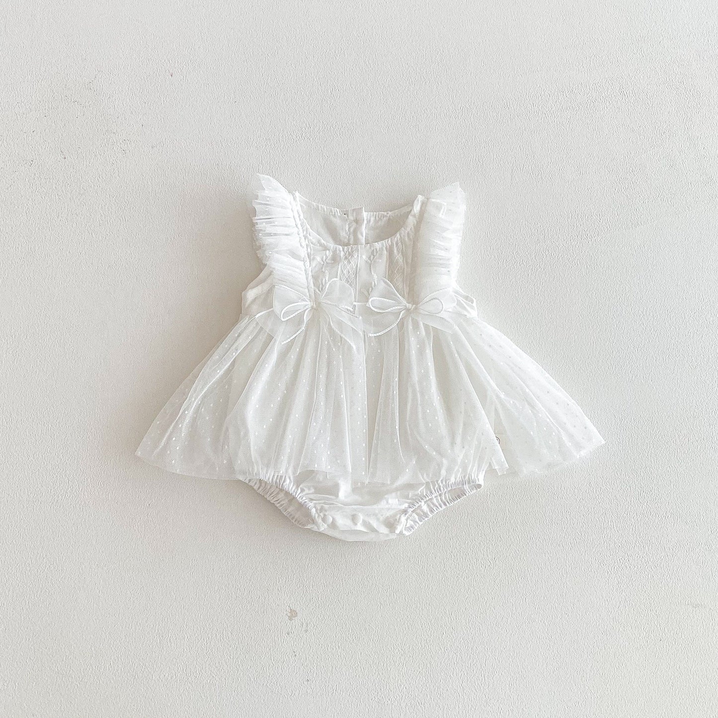 Summer Arrival Baby Girls Sleeveless Flowers Embroidered Pattern Bodysuit Dress, MyKids-USA®, Baby & Toddler Dresses, MyKids-USA - Size/Age - 66 (3-6M) - Color - Beige -  -  - TR2603171527-A.