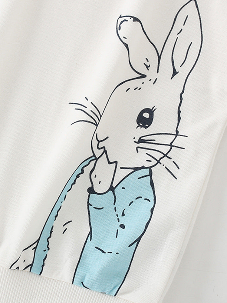 Baby Girl In Autumn And Winter Cartoon Print Pattern Comfy Cotton Pullover, MyKids-USA®, Baby & Toddler Outerwear, MyKids-USA -  -  -  -  -  -  - 