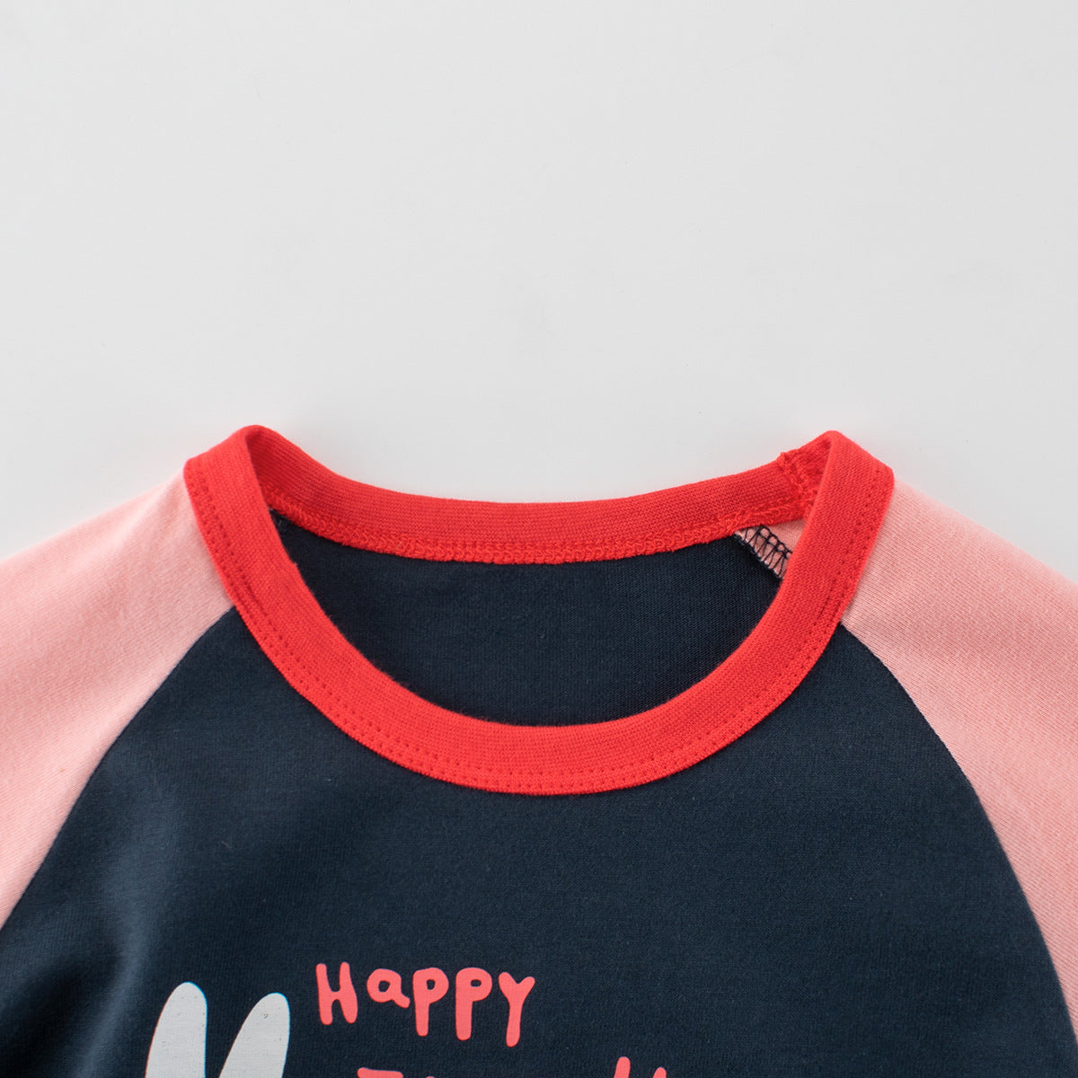 Autumn Baby Kids Girls Letters and Cartoon Print Long Sleeves Crew Neck Color Patchwork Top Shirt, MyKids-USA®, Baby & Toddler Tops, MyKids-USA -  -  -  -  -  -  - 