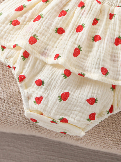Design Summer Baby Kids Girls Sleeveless Strawberry Pattern Bodysuit with Hat, MyKids-USA®, Baby & Children's One-Pieces, MyKids-USA -  -  -  -  -  -  - .