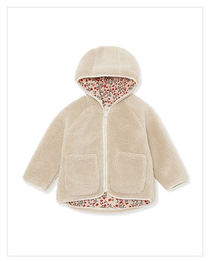 New Arrival Unisex Plush Hoodie Coat Outfit Wearing