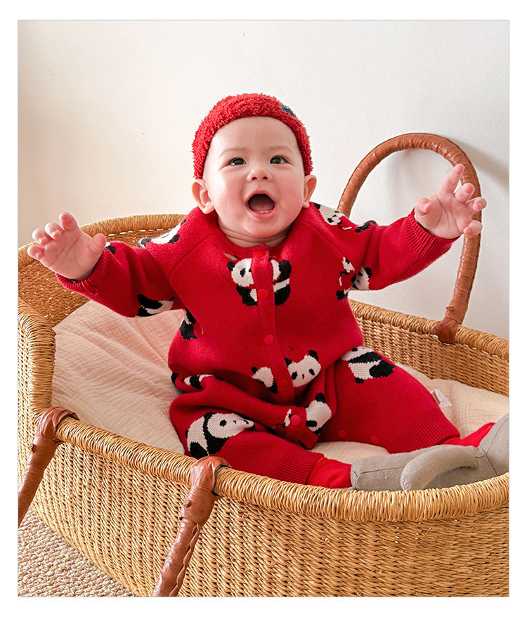 Autumn Arrival Baby Kids Comfortable Cartoon Panda Pattern Knitted Long Sleeves Cardigan, MyKids-USA®, Baby & Toddler Outfits, MyKids-USA -  -  -  -  -  -  - 