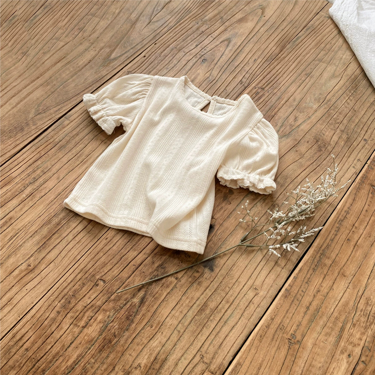 Summer Hot Selling Baby Kids Girls Short Sleeves Solid Color T-shirt, MyKids-USA®, Baby & Toddler Tops, MyKids-USA - Siize/Age - 66 (3-6M) - Color - Apricot -  -  - TR2506032322-A