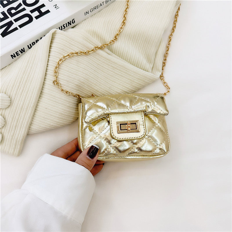 Fashionable Mini Carry-On Girls’ Portable PU Crossbody Handbag