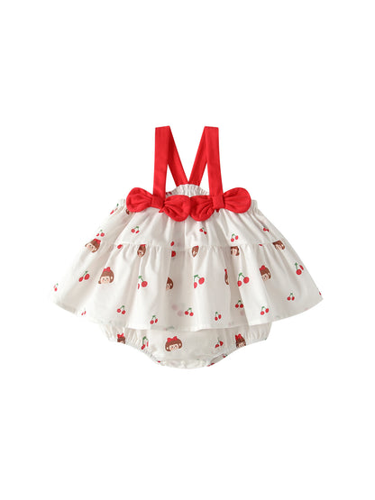 Summer Arrival Sleeveless Cartoon and Fruits Pattern Strap Bodysuit for Stylish Girls, MyKids-USA®, Baby & Children's One-Pieces, MyKids-USA -  -  -  -  -  -  - .