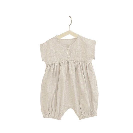 Baby Solid Color Casual Short Sleeve Rompers, MyKids-USA®, Baby One-Pieces, MyKids-USA - Size/Age - 66 (3-6M) - Color - Apricot -  -  - JM2304232232-A.