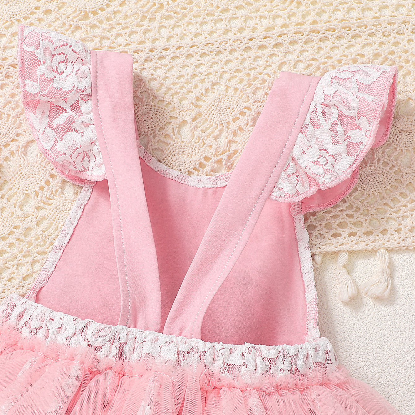 Summer Arrival Baby Girls Fly Sleeves Lace Flowers Pattern Bodysuit, MyKids-USA®, Baby & Children's One-Pieces, MyKids-USA -  -  -  -  -  -  - .