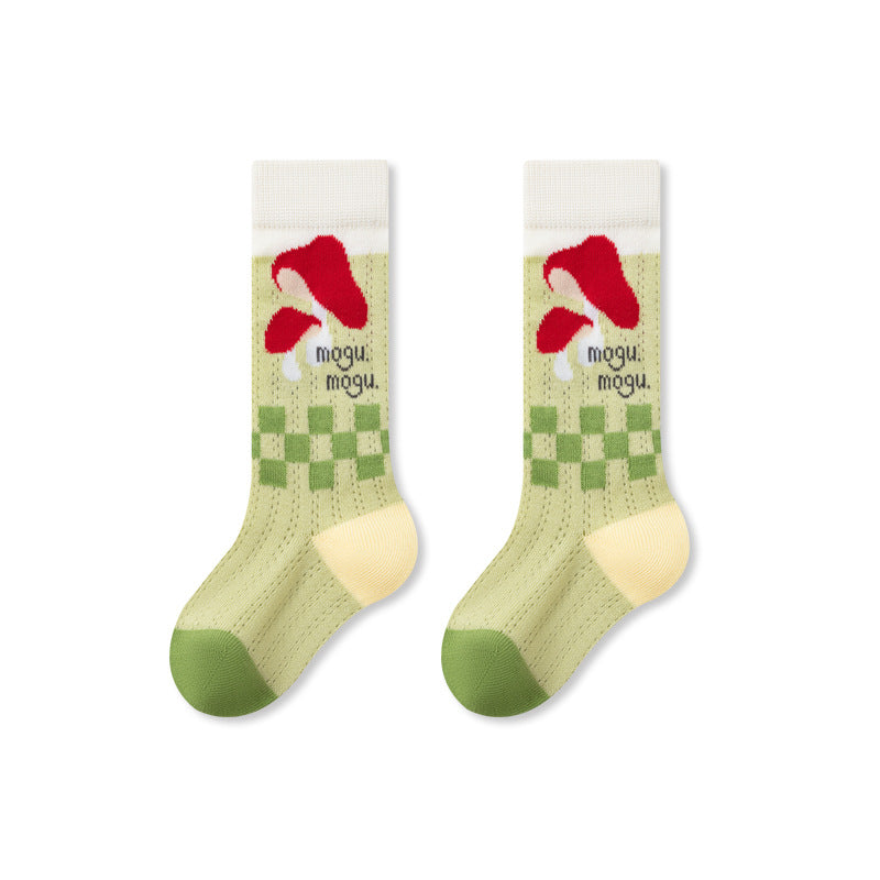 Summer and Spring Baby Kids Breathable Color Patchwork Stockings, MyKids-USA®, Baby & Toddler Socks & Tights, MyKids-USA - Size/Age - M (1-3Y) - Color - Green -  -  - TR2605132251-B.