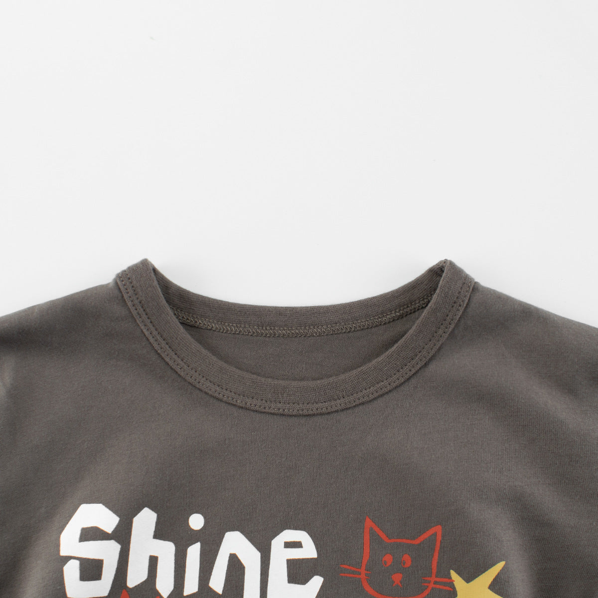 Summer Girls’ Cartoon Cats and Letters Pattern Printed T-shirt in European and American Style, MyKids-USA®, Baby & Toddler Tops, MyKids-USA -  -  -  -  -  -  - 