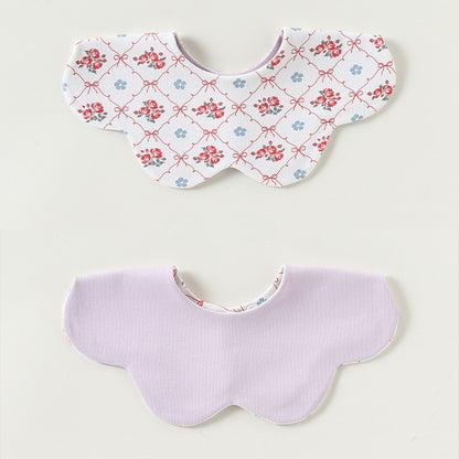 Adorable Simple Pattern Cotton Snap-on Flowers Shaped Bib, MyKids-USA®, Bibs, MyKids-USA - Size/Age - M (1-3Y) - Color - Pink -  -  - TR2604212319-E.