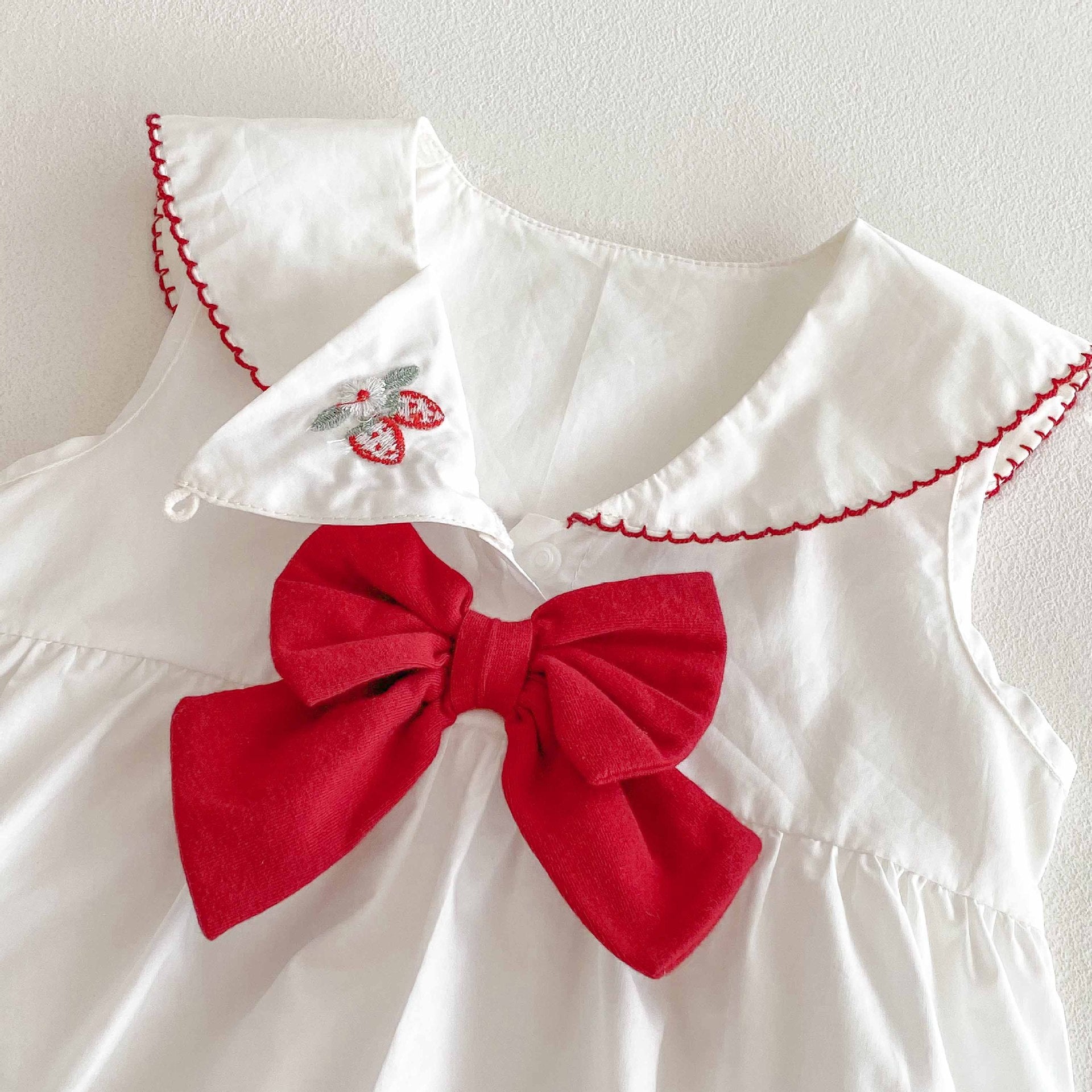 Summer Arrival Baby Girls Cute Strawberry Pattern Sleeveless Onesies, MyKids-USA®, Baby One-Pieces, MyKids-USA -  -  -  -  -  -  - 