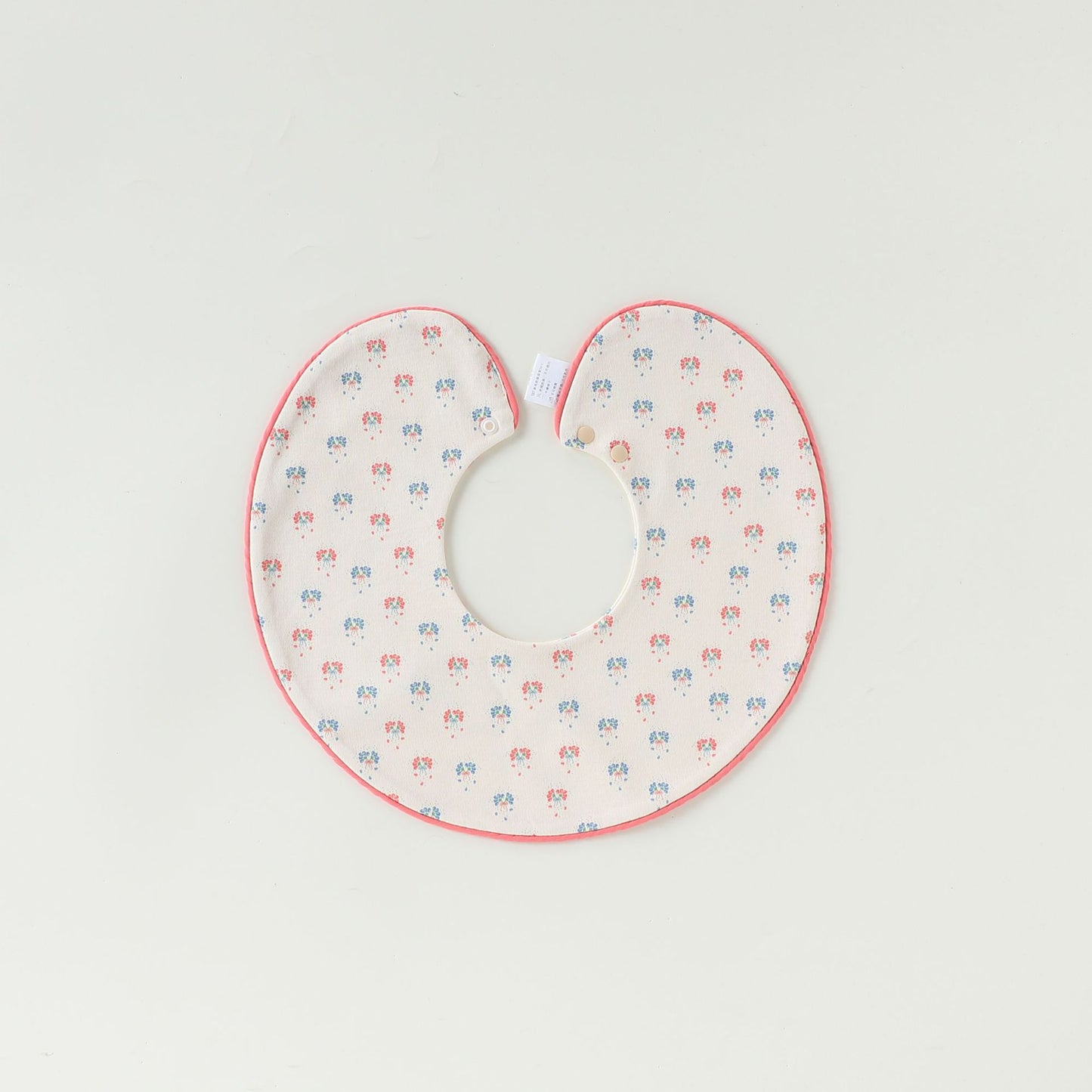 Adorable Simple Pattern Cotton Snap-on Round Shaped Bib, MyKids-USA®, Bibs, MyKids-USA - Size/Age - M (1-3Y) - Color - Pink -  -  - TR2601301811-F.