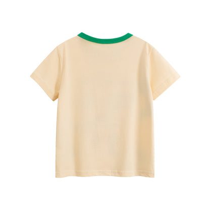 Summer Boys’ Animals Cartoon and Letters Pattern T-shirt in European and American Style, MyKids-USA®, Baby & Toddler Tops, MyKids-USA -  -  -  -  -  -  - 