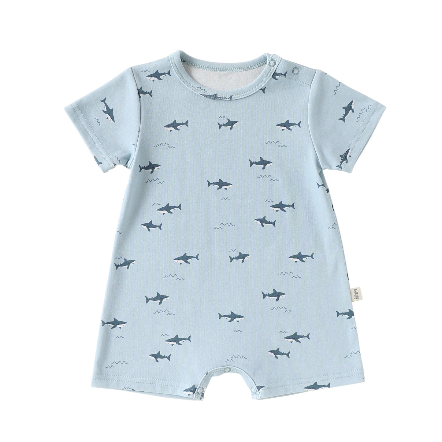 Summer Arrival Baby Short Sleeves Marine and Geometric Pattern Rompers, MyKids-USA®, Baby & Children's One-Pieces, MyKids-USA - Size/Age - 66 (3-6M) - Color - Blue -  -  - TR2605142342-B.