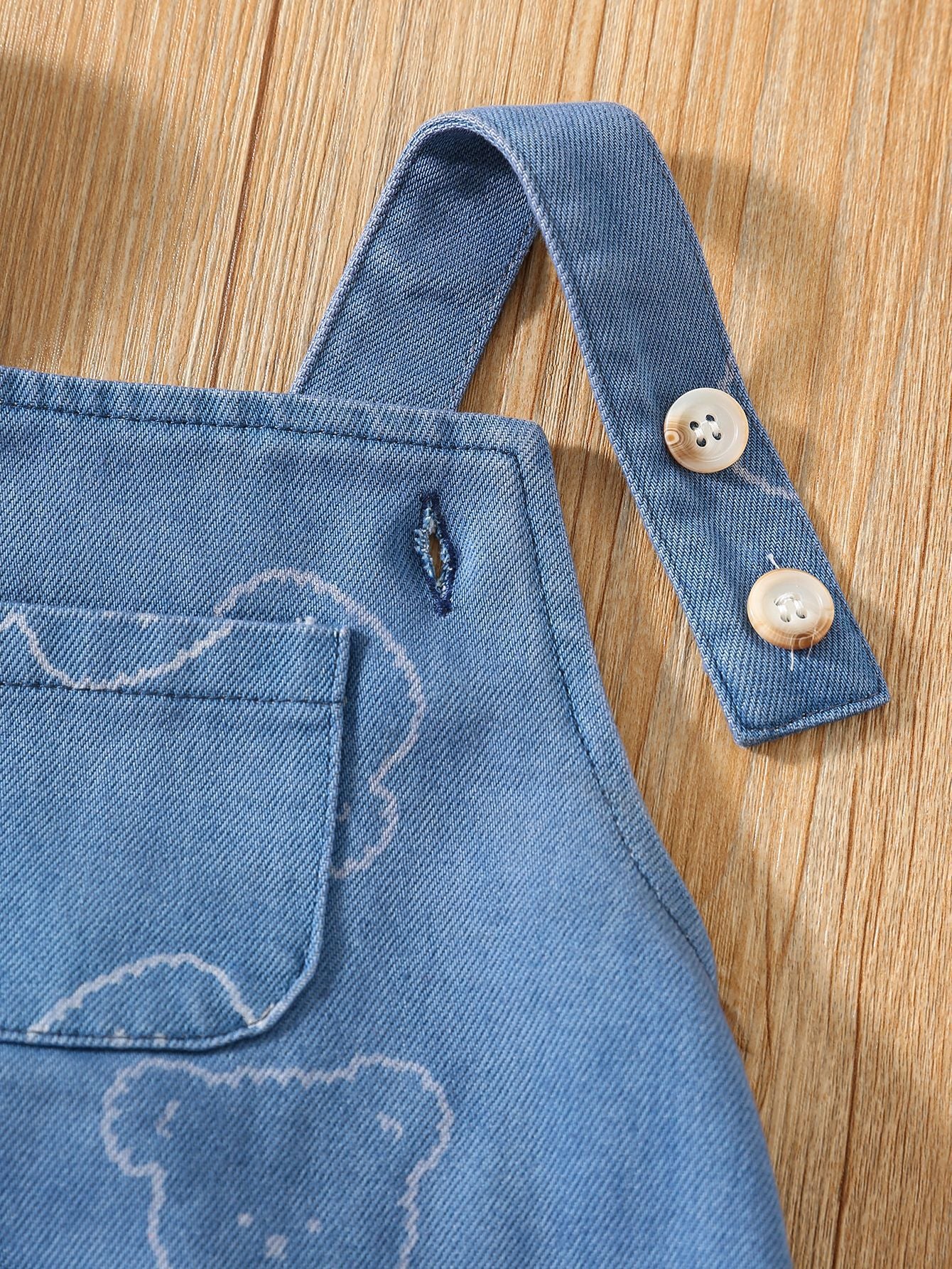 MyKids-USA® Autumn Arrival Baby Sleeveless Denim Overalls