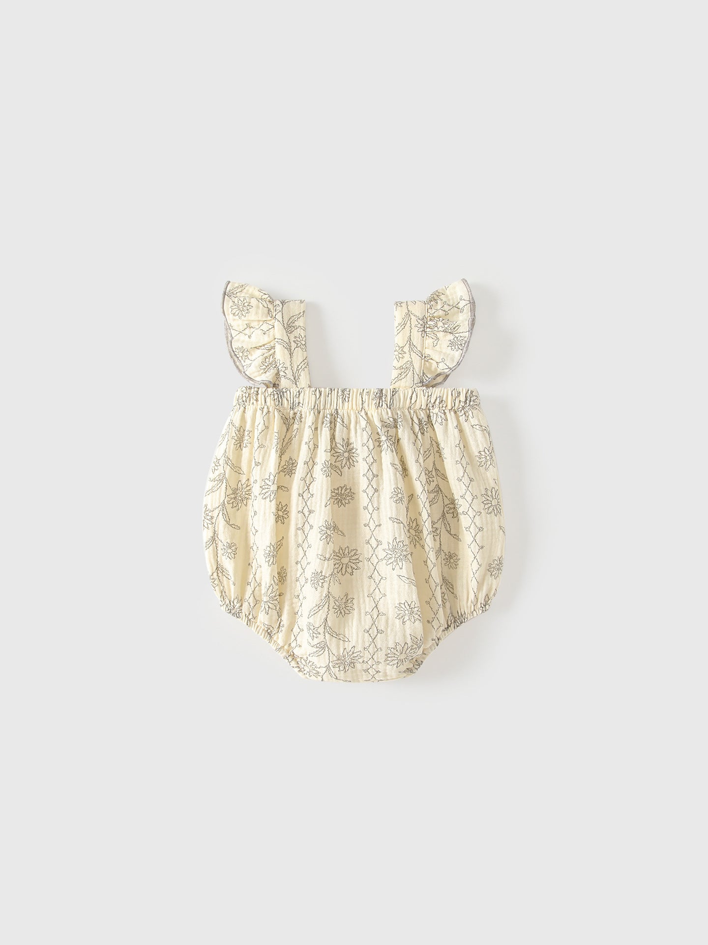 Summer Arrival Baby Girls Sleeveless Floral Pattern Strap Bodysuit, MyKids-USA®, Baby & Children's One-Pieces, MyKids-USA - Size/Age - 66 (3-6M) - Color - Apricot -  -  - TR2605172335-A.