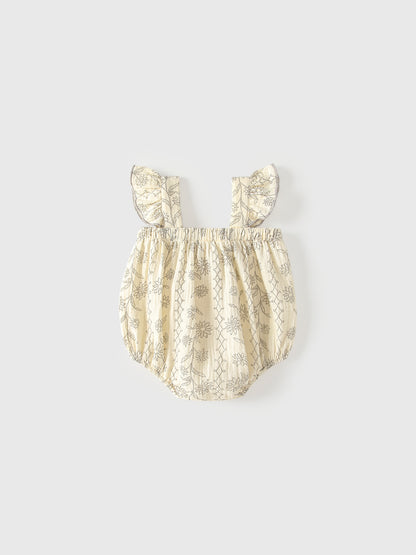 Summer Arrival Baby Girls Sleeveless Floral Pattern Strap Bodysuit, MyKids-USA®, Baby & Children's One-Pieces, MyKids-USA - Size/Age - 66 (3-6M) - Color - Apricot -  -  - TR2605172335-A.