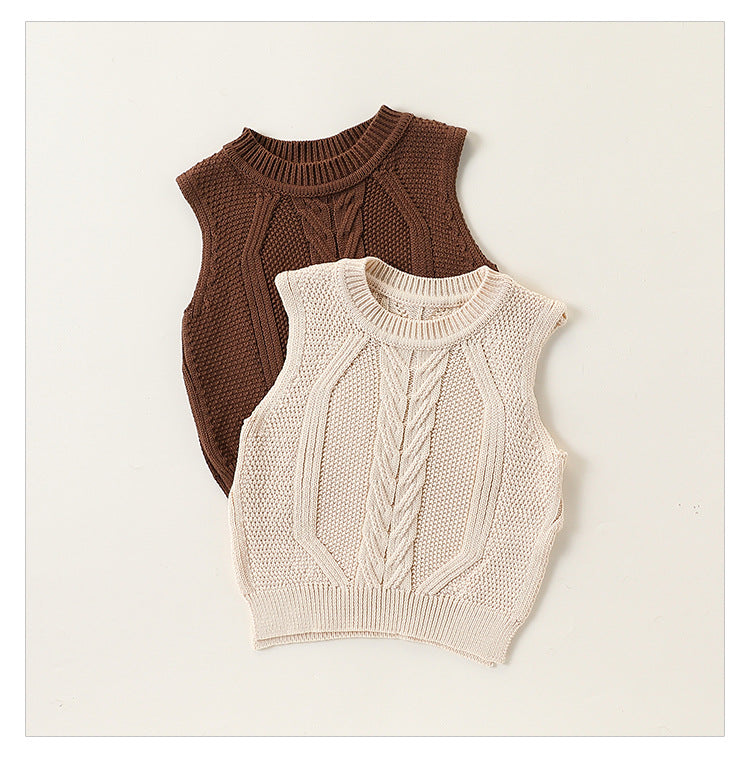 Autumn Arrival Baby Kids Sleeveless Jacquard Pattern Knitted Vest, MyKids-USA®, Baby & Toddler Outerwear, MyKids-USA -  -  -  -  -  -  - 