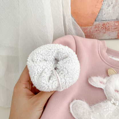 Winter Baby Kids Girls Long Sleeves Cute Sheep Pattern Pullover and Pants Fleece-Lined Warm Clothing Set, MyKids-USA®, Baby & Toddler Outfits, MyKids-USA -  -  -  -  -  -  - 