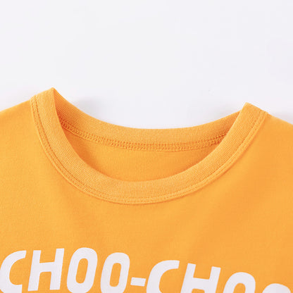 Spring and Autumn Boys Train Cartoon Pattern Long Sleeves Shirt and Pants Clothing Set, MyKids-USA®, Baby & Toddler Outfits, MyKids-USA -  -  -  -  -  -  - 