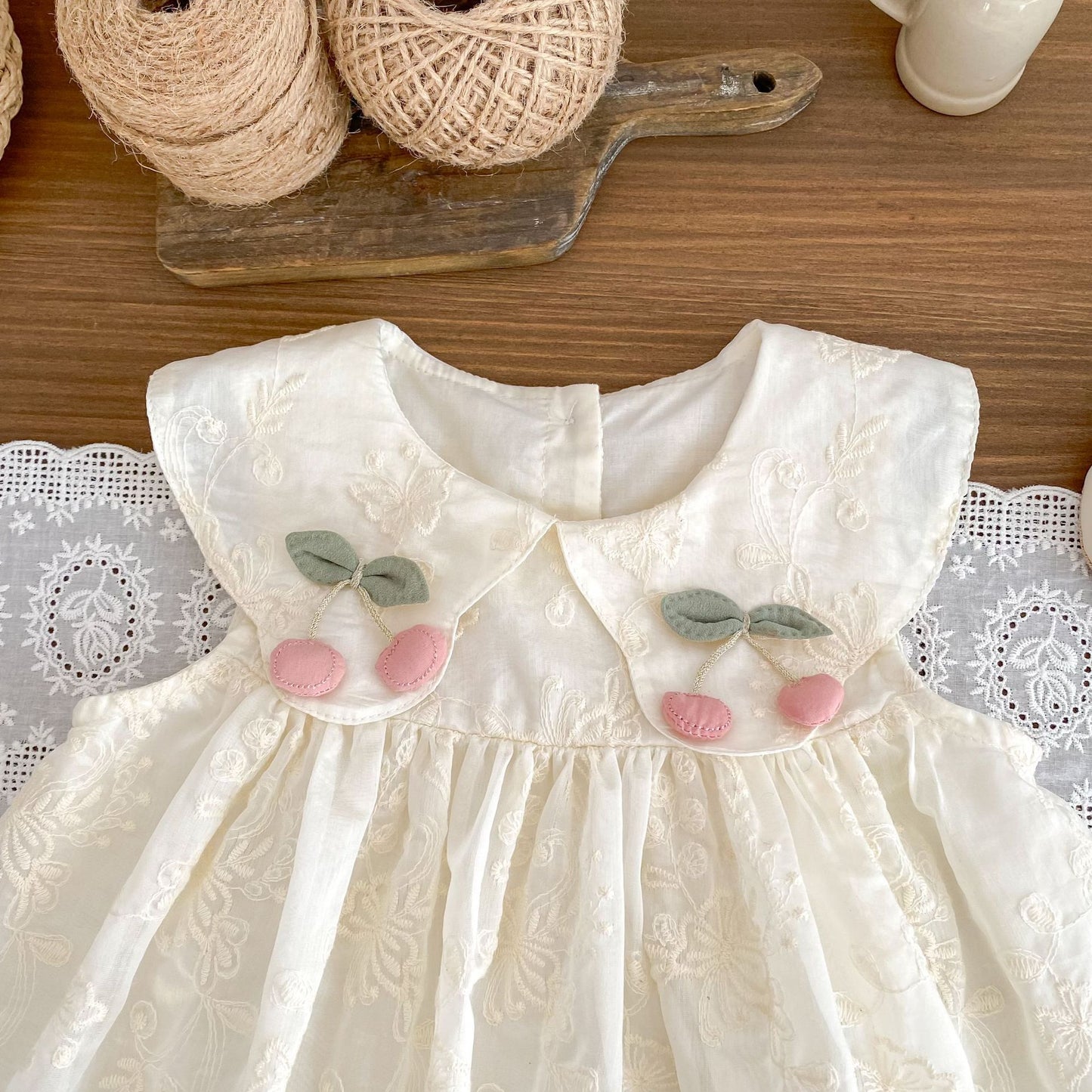 Summer Arrival Sleeveless Flowers Embroidered Pattern Dress for Stylish Girls, MyKids-USA®, Baby & Toddler Dresses, MyKids-USA -  -  -  -  -  -  - 