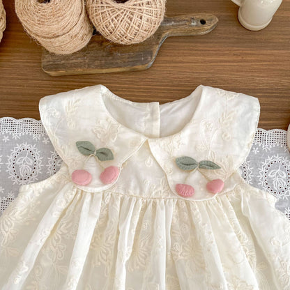 Summer Arrival Sleeveless Flowers Embroidered Pattern Dress for Stylish Girls, MyKids-USA®, Baby & Toddler Dresses, MyKids-USA -  -  -  -  -  -  - 