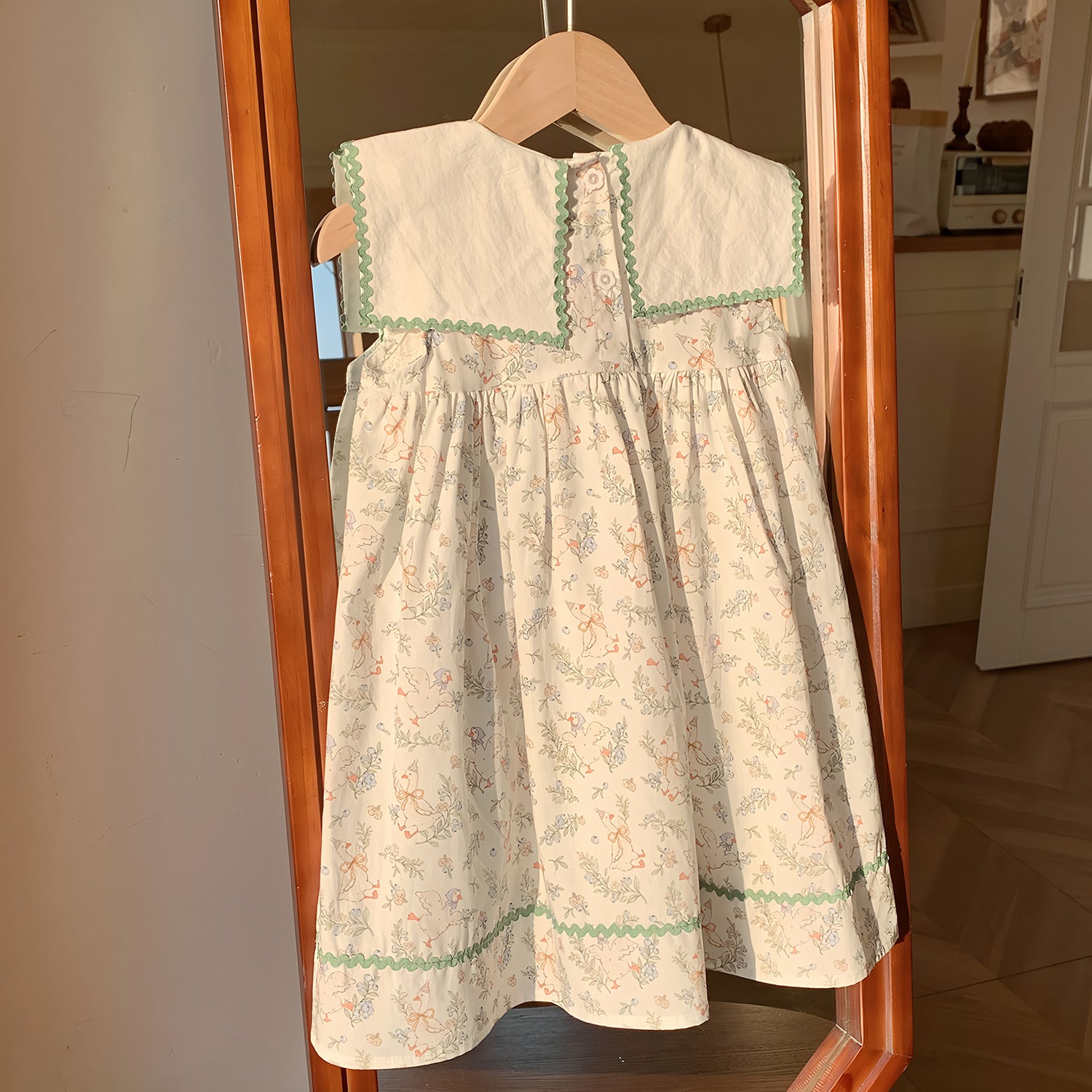 Summer Baby Kids Girls French Sleeveless Floral Pattern Printed Dress, MyKids-USA®, Baby & Toddler Dresses, MyKids-USA -  -  -  -  -  -  - 