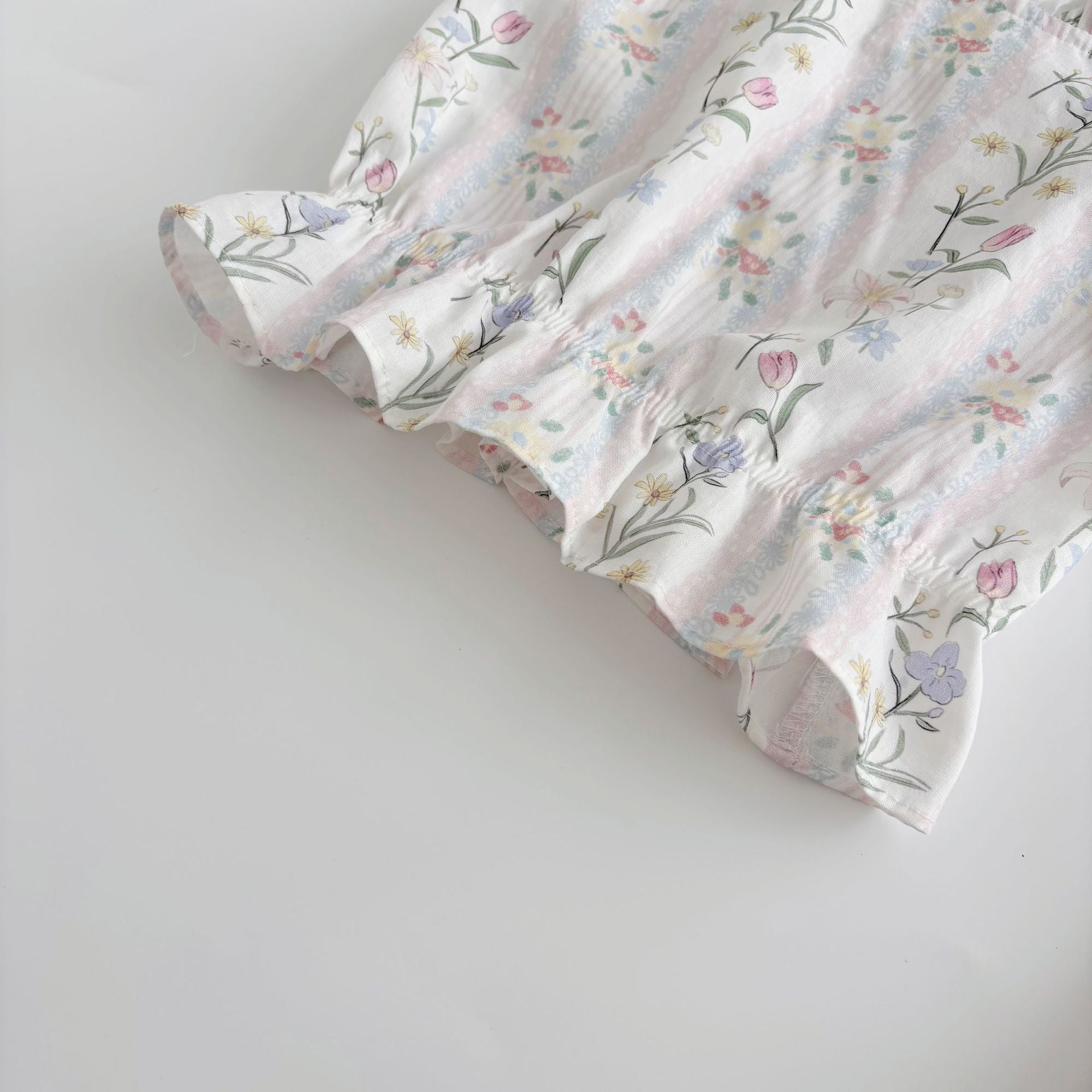 Summer Hot Selling Baby Girls Sleeveless Flowers Pattern Vest and Shorts Clothing Set, MyKids-USA®, Baby & Toddler Outfits, MyKids-USA -  -  -  -  -  -  - 