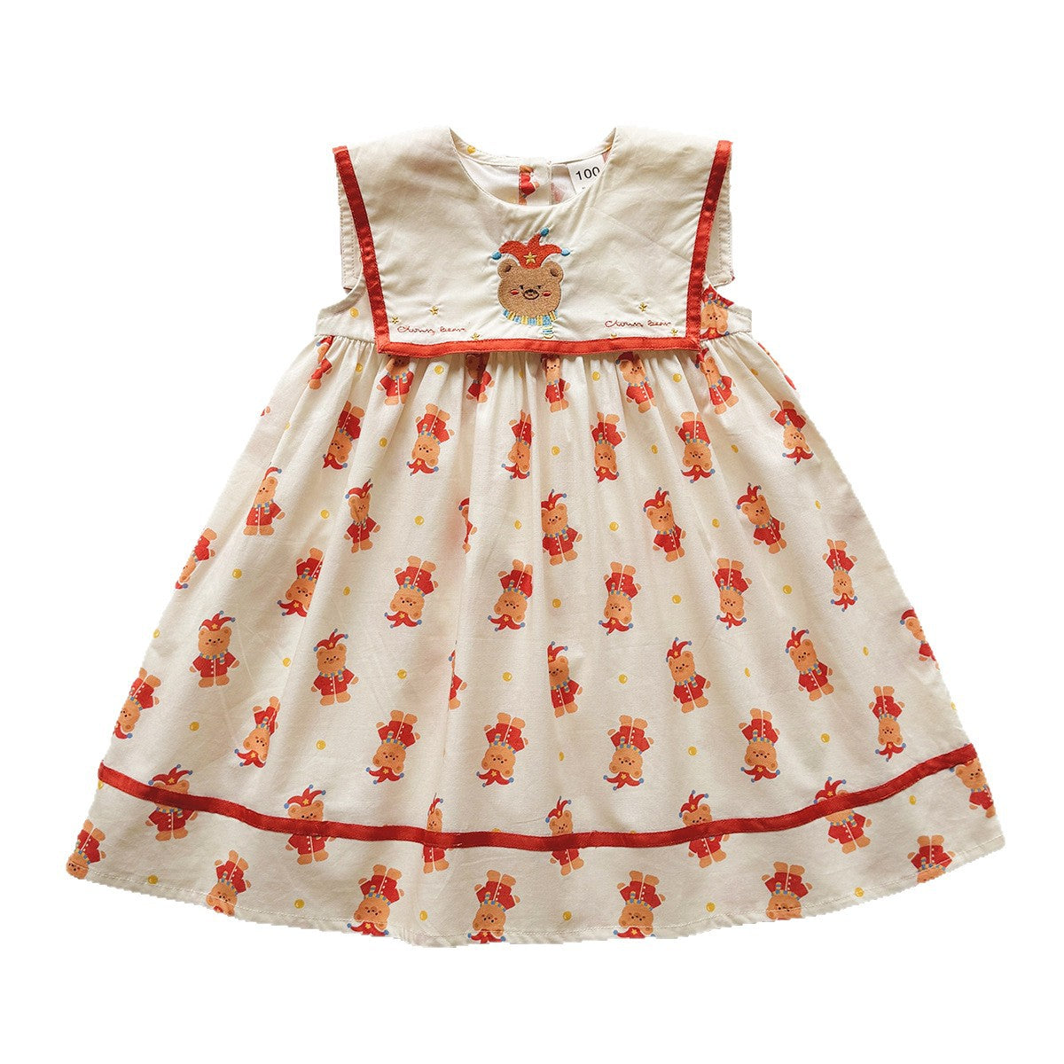 Summer Arrival Baby Girls Sleeveless Teddy Bears Pattern Dress, MyKids-USA®, Baby & Children's Dresses, MyKids-USA -  -  -  -  -  -  - .