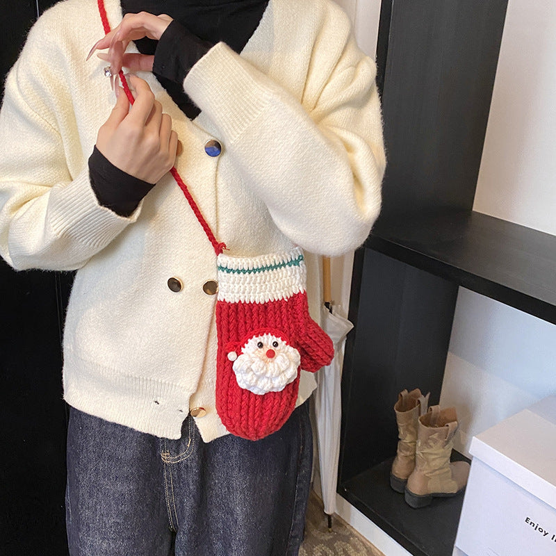 Cute Glove-Shaped Knitted Crossbody Bag, MyKids-USA®, Gloves, MyKids-USA -  -  -  -  -  -  - .