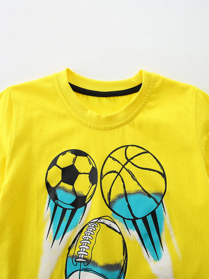 Arrival Summer Baby Kids Boys Short Sleeves Cartoon Pattern T-shirt and Shorts Clothing Set