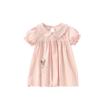 Summer Arrival Fairy and Stars Pattern Short Sleeves Cute Dress for Stylish Girls, MyKids-USA®, Baby & Toddler Dresses, MyKids-USA -  -  -  -  -  -  - 
