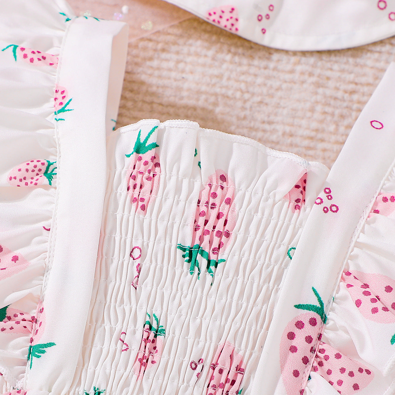 Design Summer Baby Kids Girls Sleeveless Fruits Pattern Bodysuit with Hat, MyKids-USA®, Baby & Children's One-Pieces, MyKids-USA -  -  -  -  -  -  - .