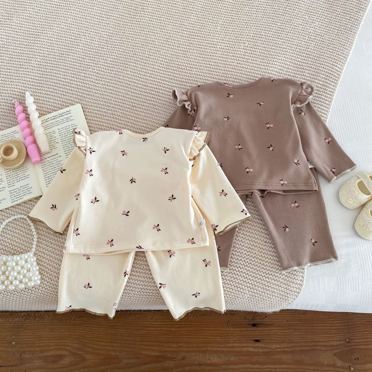Spring and Autumn Baby Kids Girls Casual Floral Pattern Top and Pants Clothing Set, MyKids-USA®, Baby & Toddler Outfits, MyKids-USA -  -  -  -  -  -  - .