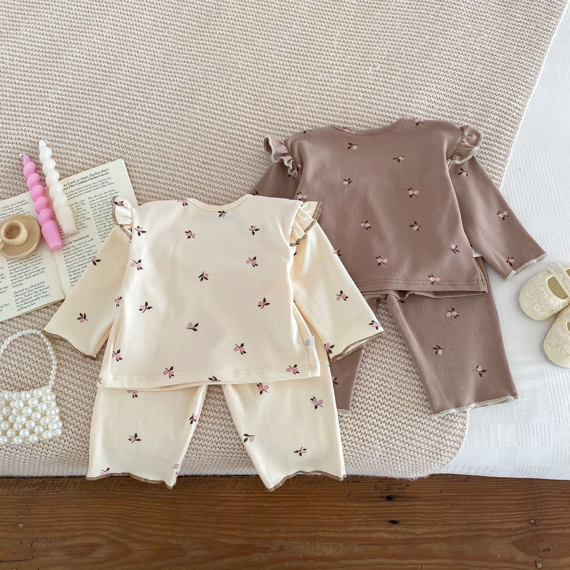 Spring and Autumn Baby Kids Girls Casual Floral Pattern Top and Pants Clothing Set, MyKids-USA®, Baby & Toddler Outfits, MyKids-USA -  -  -  -  -  -  - .