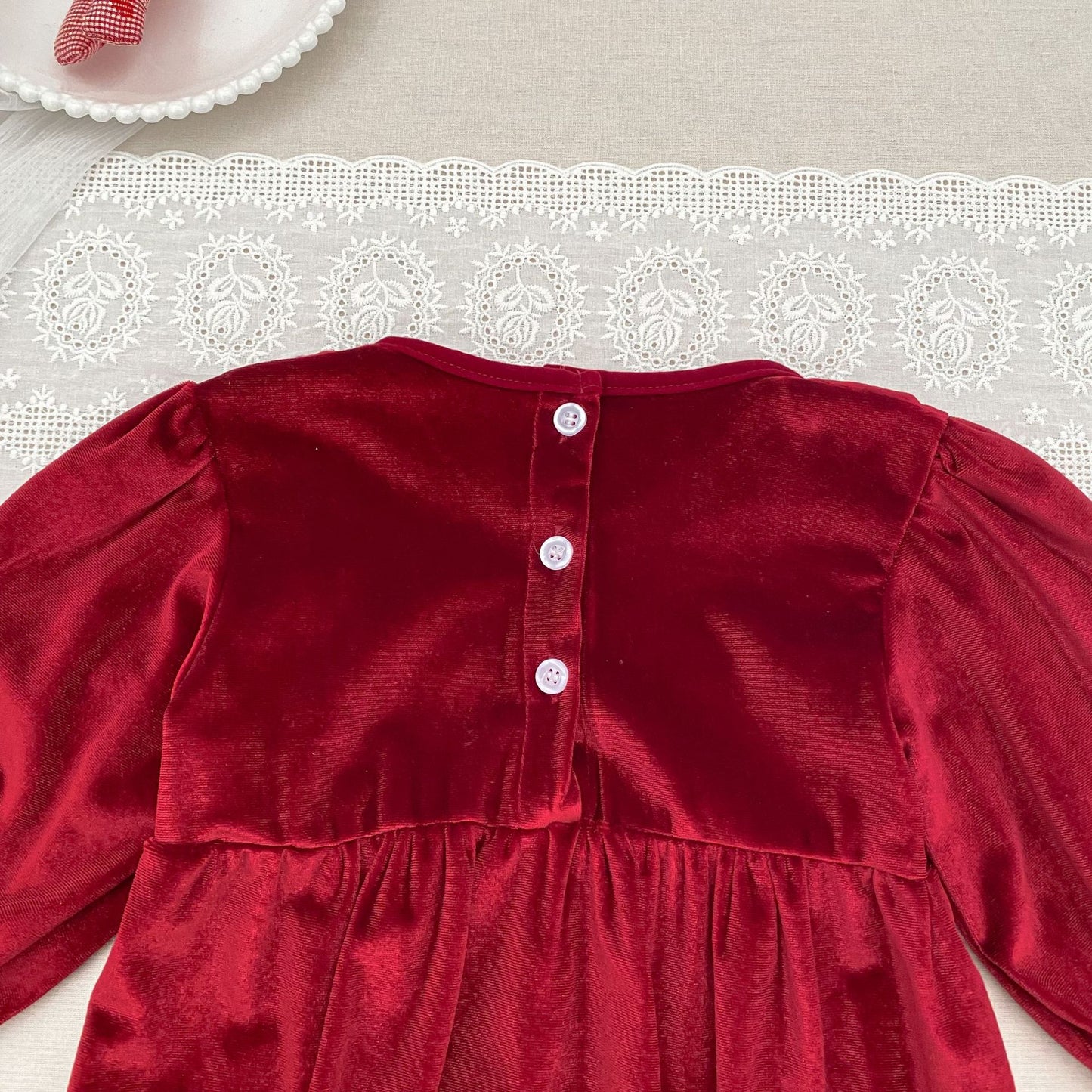 MyKids-USA® Autumn Lace Trim Baby Kids Girls Princess Long Sleeves Bodysuit