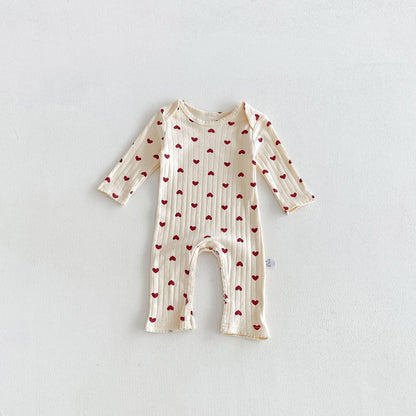 MyKids-USA® Autumn Arrival Baby Girls Long Sleeves Cute Pattern Rompers