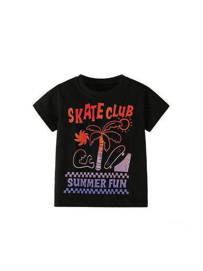 Summer Boys’ Letters Pattern T-shirt in European and American Style, MyKids-USA®, T-Shirts, MyKids-USA -  -  -  -  -  -  - .
