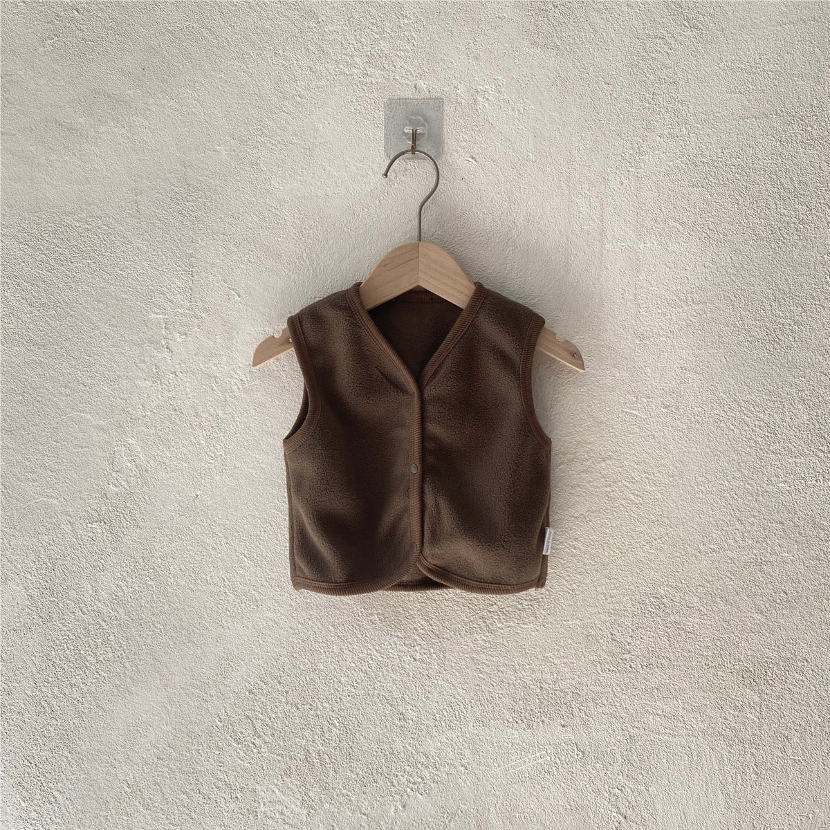 Arrival Winter and Autumn Baby Kids Unisex Fleece-Lined Sleeveless V Neck Vest, MyKids-USA®, Baby & Toddler Coats & Jackets, MyKids-USA - Size/Age - 66 (3-6M) - Color - Brown -  -  - TR2601071126-B.