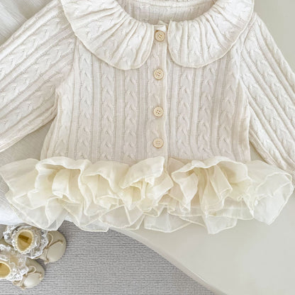 MyKids-USA® Arrival Spring and Autumn Baby Kids Girls Jacquard Pattern Knitted Cardigan Sweater
