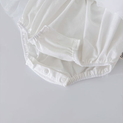 Summer Arrival Baby Girls Cute Sleeveless Butterfly-bow Decorated Dress Design Strap Onesies, MyKids-USA®, Baby One-Pieces, MyKids-USA -  -  -  -  -  -  - 