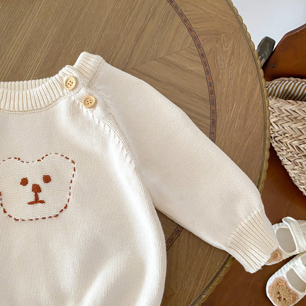 Arrival Autumn Baby Unisex Long Sleeves Teddy Bear Pattern Knitted Top Sweater, MyKids-USA®, Sweaters, MyKids-USA -  -  -  -  -  -  - 