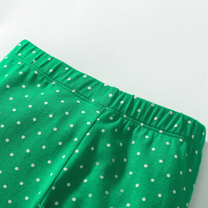 Spring and Autumn Girls Dragons Cartoon Pattern Long Sleeves Sweatshirt and Dots Pattern Pants Clothing Set, MyKids-USA®, Baby & Toddler Outfits, MyKids-USA -  -  -  -  -  -  - 