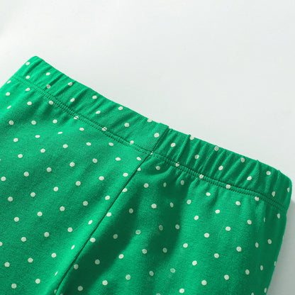 Spring and Autumn Girls Dragons Cartoon Pattern Long Sleeves Sweatshirt and Dots Pattern Pants Clothing Set, MyKids-USA®, Baby & Toddler Outfits, MyKids-USA -  -  -  -  -  -  - 