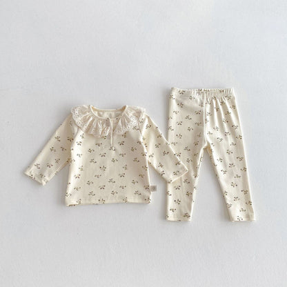 Spring and Autumn Baby Kids Girls Casual Floral Top and Pants Clothing Set, MyKids-USA®, Baby & Toddler Outfits, MyKids-USA -  -  -  -  -  -  - 