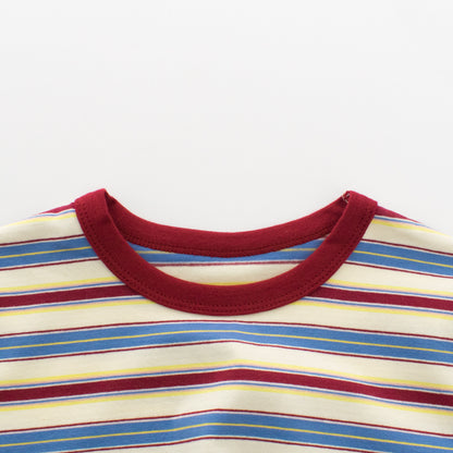 Summer Boys’ Striped Pattern T-shirt in European and American Style, MyKids-USA®, T-Shirts, MyKids-USA -  -  -  -  -  -  - .